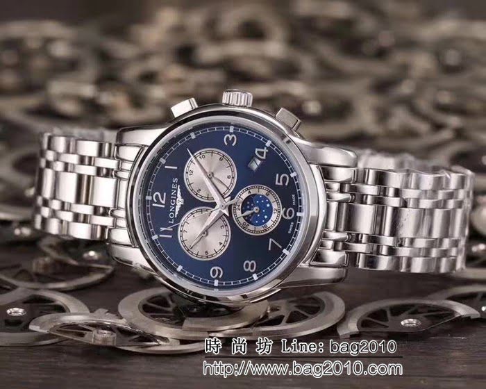 LONGINES浪琴 睿智風範 精緻款 頂級機械男士腕表 WSS2205